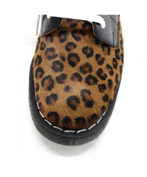 RNA（アールエヌエー）の「レオパードコンビ8ホールブーツ（シューズ・レディース・ブラック×ヒョウ柄・S/M）」の4枚目の写真