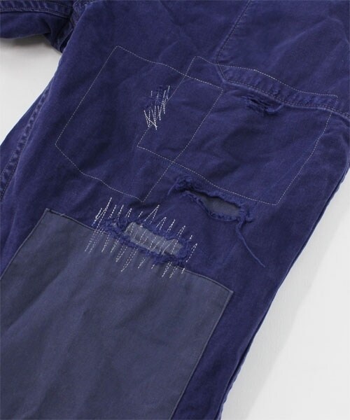 RNA-N（アールエヌエーエヌ）の「SP OLD加工フレンチワークパンツ（パンツ・レディース・スペシャル加工/ロイヤルブルー・M）」の9枚目の写真