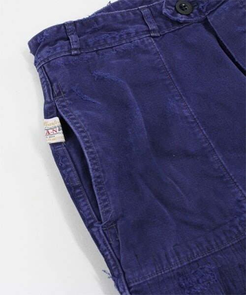 RNA-N（アールエヌエーエヌ）の「SP OLD加工フレンチワークパンツ（パンツ・レディース・スペシャル加工/ロイヤルブルー・M）」の7枚目の写真