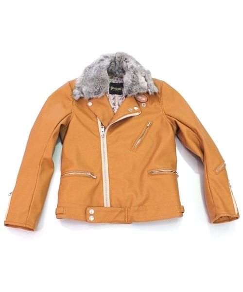 RNA（アールエヌエー）の「フェイクレザーライダース3（ジャケット/アウター・レディース・ブラック/キャメル・M）」の5枚目の写真