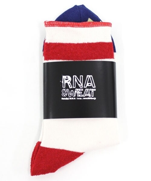 RNA SWEAT（アールエヌエースウェット）の「84ナンバーソックス（その他・レディース・クリームベース/ピンクベース・F）」の2枚目の写真