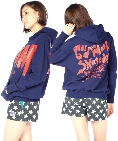 RNA SWEAT（アールエヌエースウェット）の「スクリームpt BIGパーカー（トップス・レディース・ホワイト/ブラック/ネイビー/ピーコックグリーン・M）」の11枚目の写真