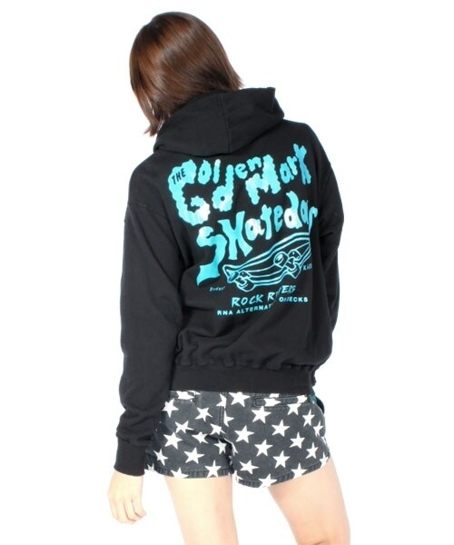 RNA SWEAT（アールエヌエースウェット）の「スクリームpt BIGパーカー（トップス・レディース・ホワイト/ブラック/ネイビー/ピーコックグリーン・M）」の6枚目の写真