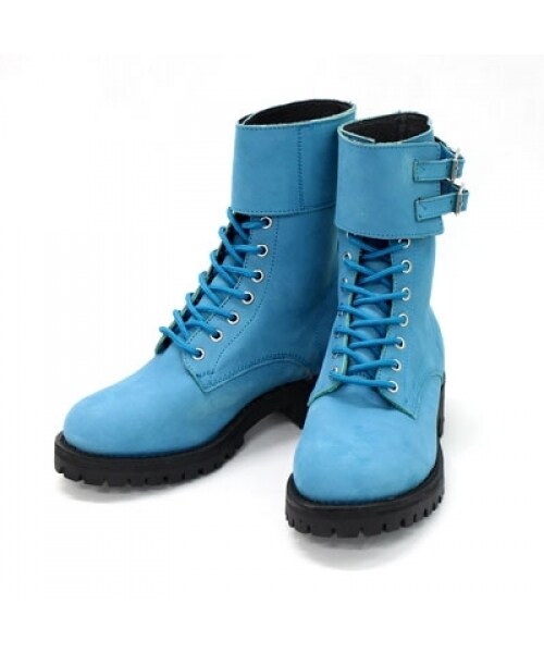 RNA（アールエヌエー）の「ごつベルトブーツ（シューズ・レディース・ブラック/キャメル/ベビーブルー/パープル・S/M）」の4枚目の写真