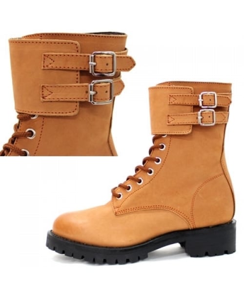 RNA（アールエヌエー）の「ごつベルトブーツ（シューズ・レディース・ブラック/キャメル/ベビーブルー/パープル・S/M）」の5枚目の写真