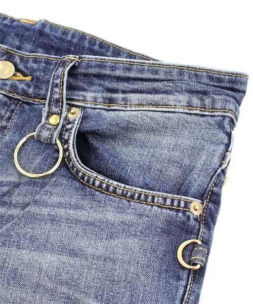 RNA（アールエヌエー）の「リングデザインスキニー（パンツ・レディース・ヴィンテージブルー・S/M）」の6枚目の写真