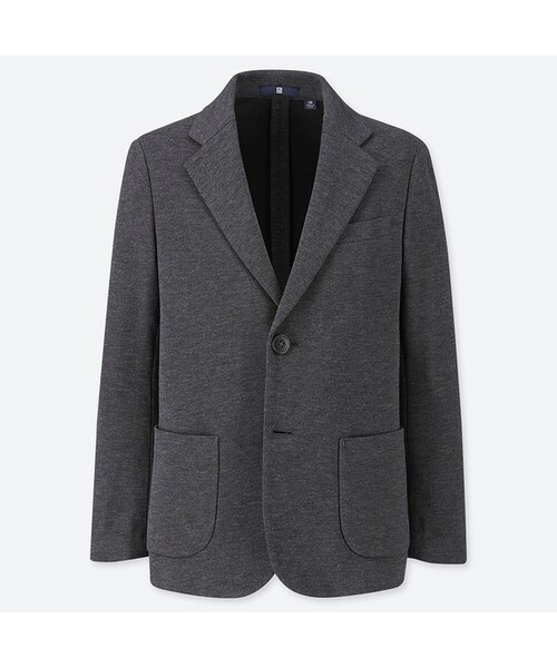 UNIQLO（ユニクロ）の「BOYS コンフォートジャケット（その他アウター・キッズ・NAVY 69/DARK GRAY 08・160/110/120/140/100/150/130）」の2枚目の写真