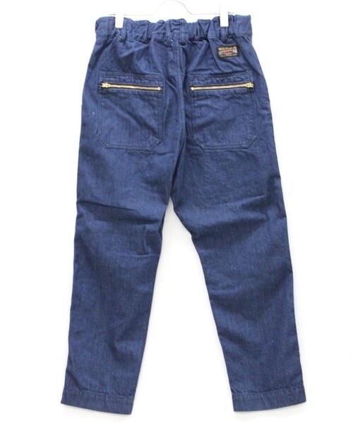 RNA-N（アールエヌエーエヌ）の「フレンチワークパンツ（パンツ・レディース・クリーム/ネイビー・S/M）」の6枚目の写真