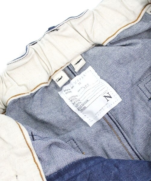 RNA-N（アールエヌエーエヌ）の「フレンチワークパンツ（パンツ・レディース・クリーム/ネイビー・S/M）」の10枚目の写真
