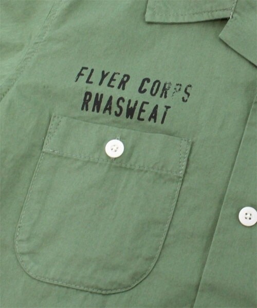 RNA SWEAT(アールエヌエースウェット)の「<予約>エアプレーン柄シャツ(トップス・レディース・ブラック/オリーブ/ベージュ・M)」の7枚目の写真
