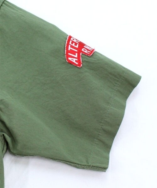 RNA SWEAT(アールエヌエースウェット)の「<予約>エアプレーン柄シャツ(トップス・レディース・ブラック/オリーブ/ベージュ・M)」の9枚目の写真