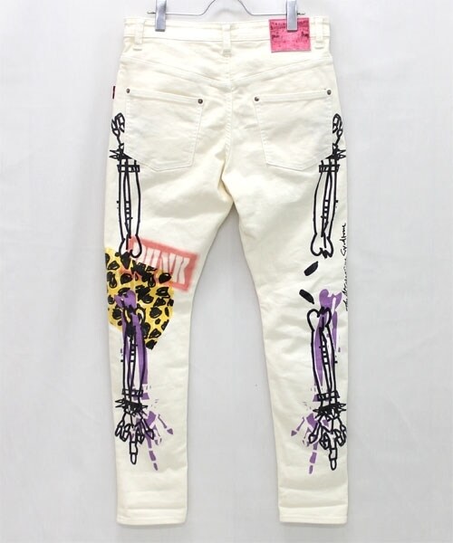 RNA（アールエヌエー）の「＜予約＞スプレーptルーズスキニー（パンツ・レディース・アイボリーSP加工・S/M）」の4枚目の写真