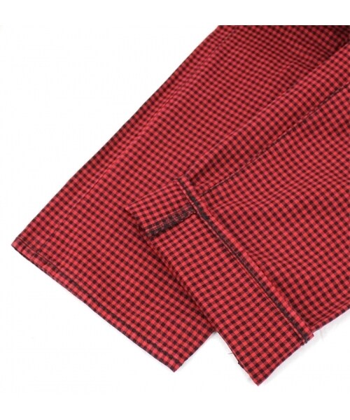 RNA（アールエヌエー）の「チェックレイヤードロークロッチパンツ（パンツ・レディース・ネイビー/レッド・S）」の8枚目の写真