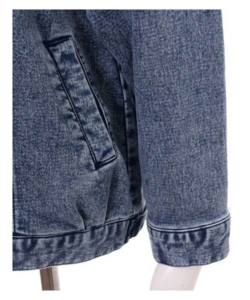 INGNI（イング）の「ニットデニムBIG／Gジャン（ジャケット/アウター・レディース・ﾌﾞﾙｰ/ｹﾐｶﾙ・M）」の7枚目の写真