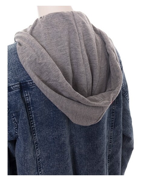 INGNI（イング）の「ニットデニムBIG／Gジャン（ジャケット/アウター・レディース・ﾌﾞﾙｰ/ｹﾐｶﾙ・M）」の6枚目の写真