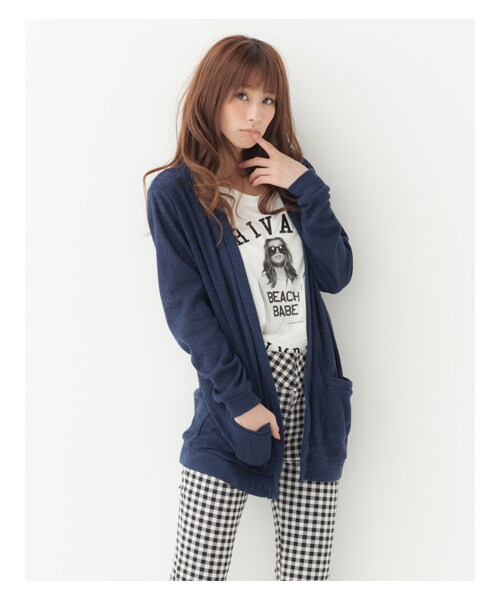 INGNI(イング)の「畦/トッパー(ジャケット/アウター・レディース・オフホワイト/クロ/イエロー/アイスブルー/コン/ベージュ・M)」の13枚目の写真