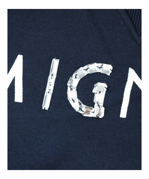 MAJESTIC LEGON（マジェスティックレゴン）の「♪ビジューロゴ裏毛PO（トップス・レディース・ネイビー/アイボリー/グレー・Free）」の9枚目の写真