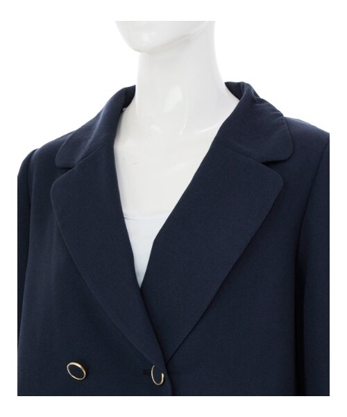 MAJESTIC LEGON(マジェスティックレゴン)の「【雑誌掲載】【入荷】♪チェスターコート(ジャケット/アウター・レディース・ベージュ/アイボリー/ネイビー/ブルー・Free)」の22枚目の写真