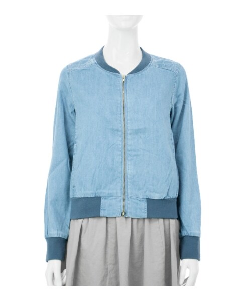 MAJESTIC LEGON（マジェスティックレゴン）の「♪デニムブルゾン（ジャケット/アウター・レディース・ブルー/サックス・Free）」の9枚目の写真