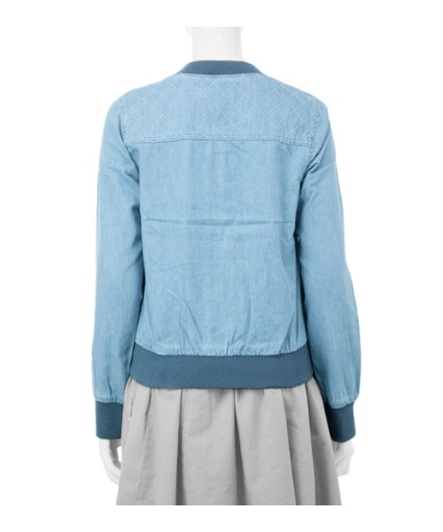 MAJESTIC LEGON（マジェスティックレゴン）の「♪デニムブルゾン（ジャケット/アウター・レディース・ブルー/サックス・Free）」の5枚目の写真