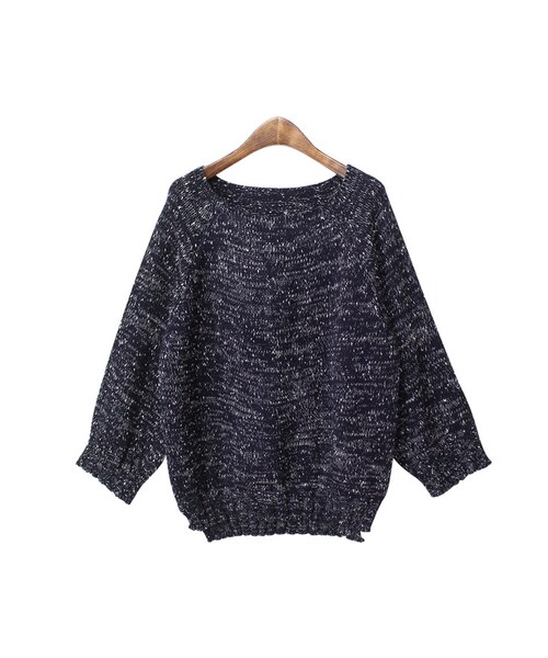 bodurine(ボドゥリネ)の「ぼかしニット*全4色*(ニット/セーター・レディース・핑크/화이트/블루/그외・one size)」の4枚目の写真