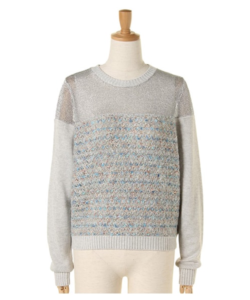 ricori(リコリ)の「Fanshi ‐ Border knit pullover(トップス・レディース・PINK/BLUE・FREE)」の2枚目の写真
