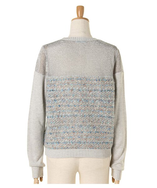 ricori(リコリ)の「Fanshi ‐ Border knit pullover(トップス・レディース・PINK/BLUE・FREE)」の5枚目の写真