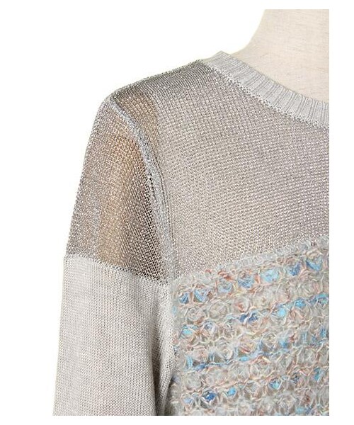ricori(リコリ)の「Fanshi ‐ Border knit pullover(トップス・レディース・PINK/BLUE・FREE)」の8枚目の写真