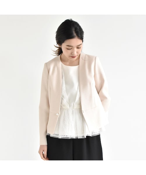 kaene(カエン)の「005301 / ツイードパールジャケット(ノー kaene(カエン)の「005301 / ツイードパールジャケット(ノー