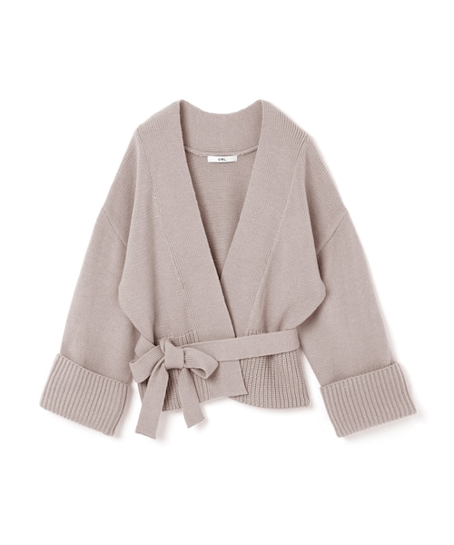 GRL（グレイル）の「ベルト付ニットガウンカーディガン（カーディガン