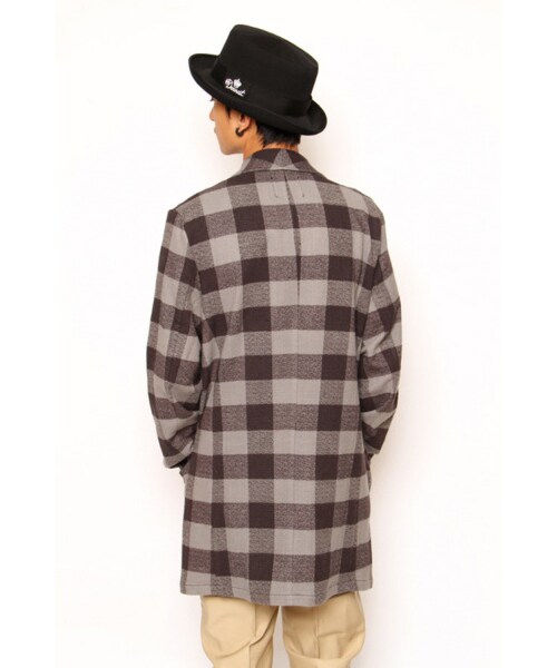 DOARAT（ドゥアラット）の「SHAWL COLLAR CHECK JACKET（その他・メンズ・SAX/RED/CHARCOAL・S/M/L/XL）」の6枚目の写真