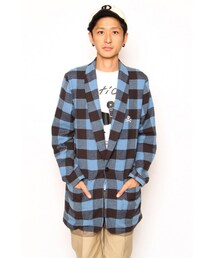 DOARAT | SHAWL COLLAR CHECK JACKET(その他)