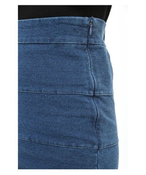 LIPSERVICE（リップサービス）の「カットハイウエスト スカート（スカート・レディース・インディゴ/ブリーチ・S/M）」の5枚目の写真