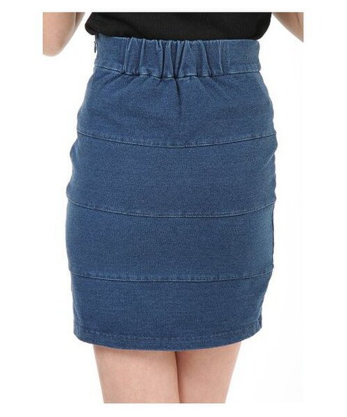 LIPSERVICE（リップサービス）の「カットハイウエスト スカート（スカート・レディース・インディゴ/ブリーチ・S/M）」の4枚目の写真