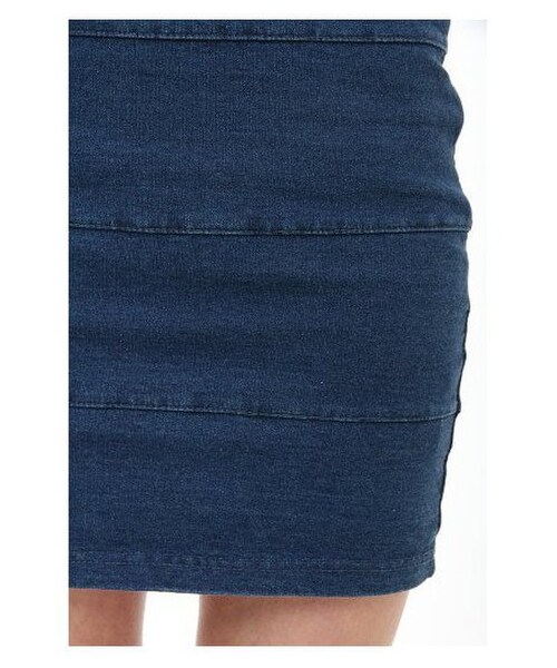 LIPSERVICE（リップサービス）の「カットハイウエスト スカート（スカート・レディース・インディゴ/ブリーチ・S/M）」の7枚目の写真