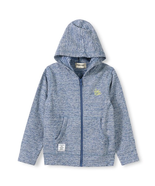 RADCHAP(ラッドチャップ)の「ミックスパイルパーカー(パーカー・キッズ・ネイビーブルー/杢グレー・90cm~140cm)」の1枚目の写真