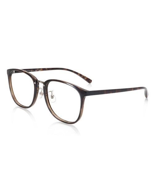 JINS(ジンズ)の「【Combination Airframe -refine- 】(メガネ・メンズ・グレーデミ(293)/ダークシアン(149)/ブラウンデミ(386)/ブラック(494)・Medium 54.1□18.0-150.0○46)」の3枚目の写真