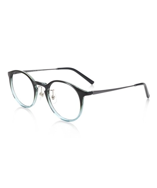 JINS(ジンズ)の「【Combination Airframe -refine- 】(メガネ・メンズ・ブラック(494)/ピーコックグラデーション(147)/ライトグレー(291)/ブラウンデミ(386)・Medium 49.1□22.0-146.0○44)」の4枚目の写真