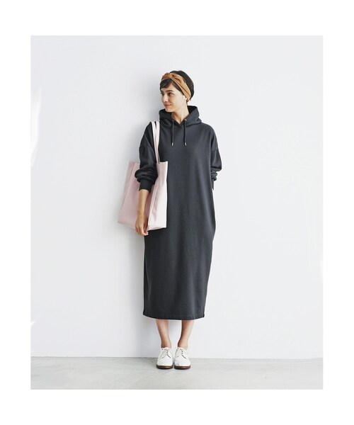 and myera(アンド マイラ)の「and myera トレーナーワンピース(レディースファッション > ワンピース・チュニック > ワンピース・レディース・ブラック・L/LL/M/S)」の8枚目の写真