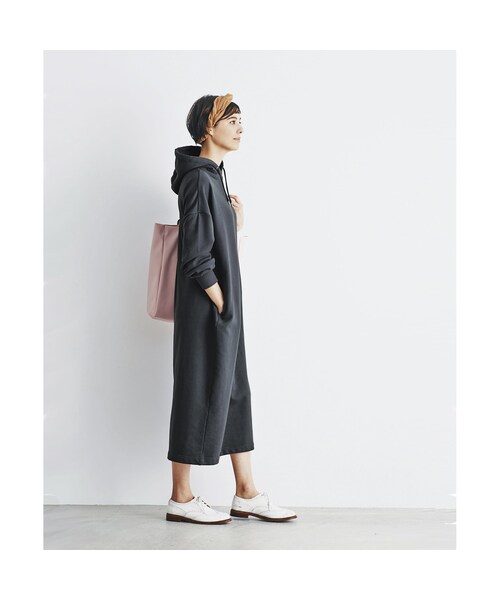 and myera(アンド マイラ)の「and myera トレーナーワンピース(レディースファッション > ワンピース・チュニック > ワンピース・レディース・ブラック・L/LL/M/S)」の10枚目の写真