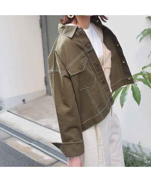 no brand(ノーブランド)の「ワークステッチオーバーJK(その他アウター・レディース・その他)」の4枚目の写真