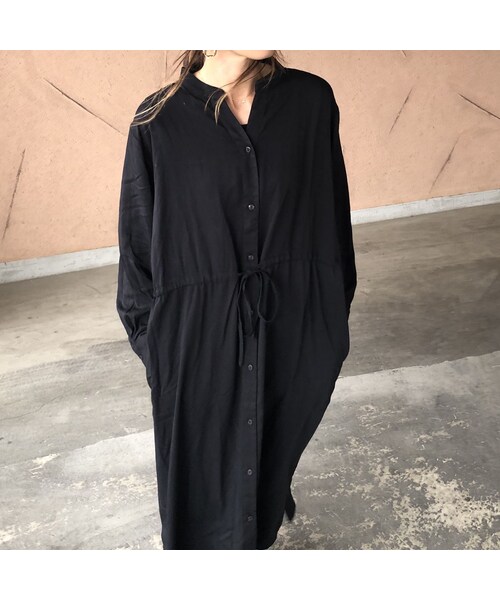 copine（コピン）の「再入荷！とろみレーヨンスキッパーロングシャツ/ワンピース(3color)【クリックポスト対象商品】（シャツ/ブラウス・レディース・その他）」の5枚目の写真