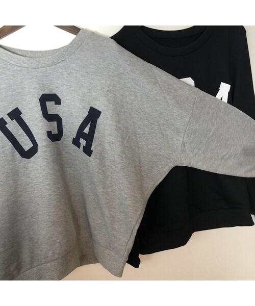 copine（コピン）の「再入荷！USAロゴボリュームスウェット(2color)【クリックポスト対象商品】（スウェット・レディース・その他）」の15枚目の写真