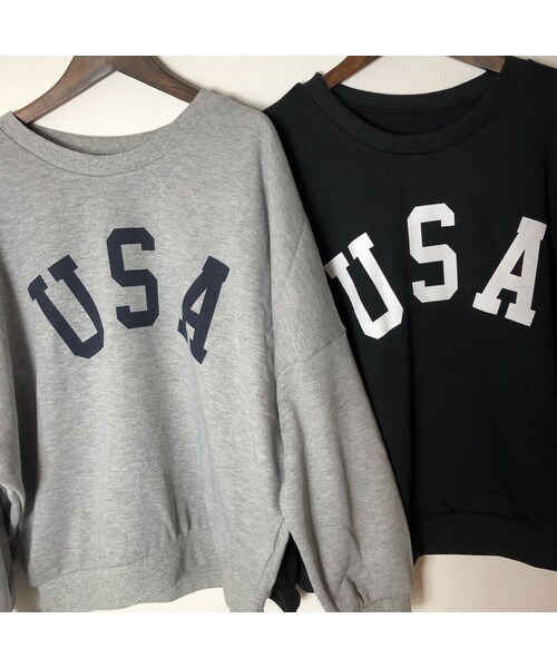 copine（コピン）の「再入荷！USAロゴボリュームスウェット(2color)【クリックポスト対象商品】（スウェット・レディース・その他）」の14枚目の写真