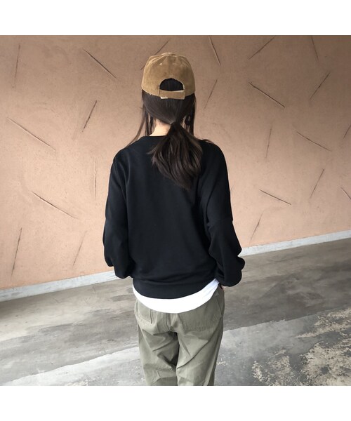 copine（コピン）の「再入荷！USAロゴボリュームスウェット(2color)【クリックポスト対象商品】（スウェット・レディース・その他）」の12枚目の写真
