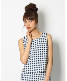 VICKY | ギンガムチェックノースリPO(トップス)