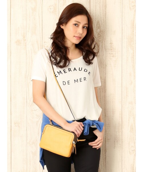 qualite(カリテ)の「ロゴシフォンカットソー【GINGER2014年05月号P.195掲載】(トップス・レディース・グレー/ミント/ホワイト・F)」の1枚目の写真