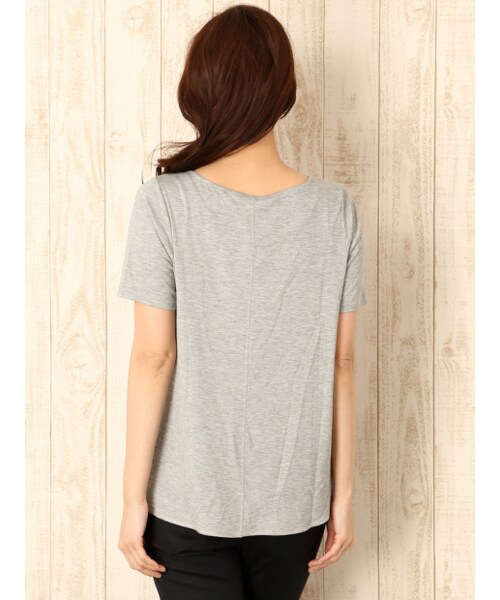 qualite(カリテ)の「ロゴシフォンカットソー【GINGER2014年05月号P.195掲載】(トップス・レディース・グレー/ミント/ホワイト・F)」の8枚目の写真