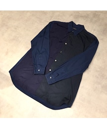 93年 COMME des GARCONS HOMME バイカラー プルオーバー COMME des GARCONS HOMME CdGH エステル裏毛 プルオーバー （BLA