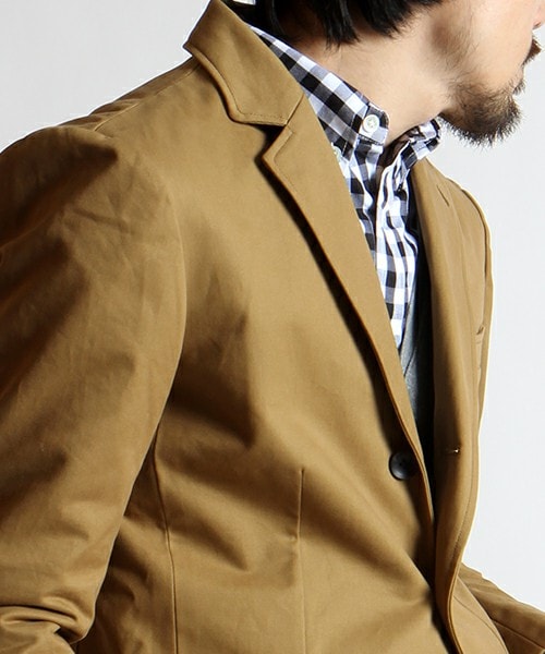 BRISVANE MOSS（ブリスベンモス）の「コットンテーラードジャケット（ジャケット/アウター・メンズ・ベージュ/ネイビー・S/M/L/XL）」の6枚目の写真